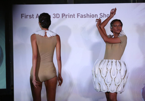 1-ый показ 3D печатной коллекции в Азии