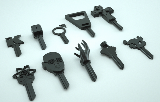3D печатные дубликаты ключей от Shapeways и KeyMe