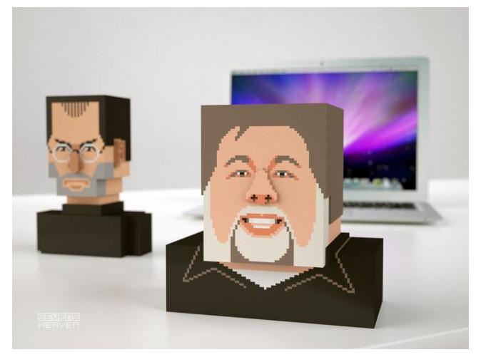 3D печатные модели, сделанные в честь 30-летия Mac