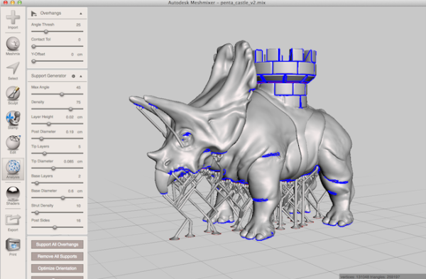 Autodesk MeshMixer: новенькая версия со особыми инструментами для 3D печати