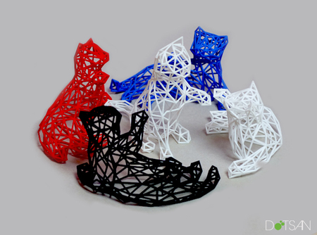 Дизайн недели на fabbaloo.com: лежащие 3D котята