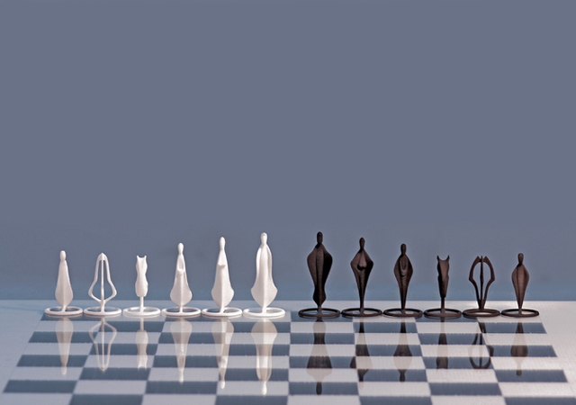 Креативные 3D модели шахмат