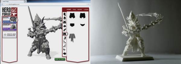 Создавайте и 3D печатайте игрушечные скульптурки с Hero Forge