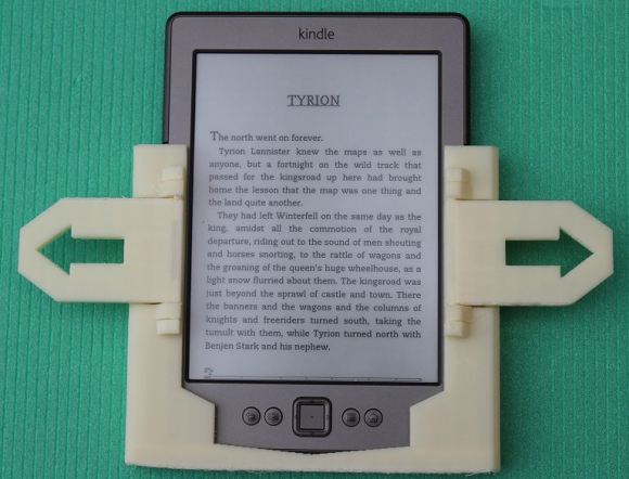 3D печатный переворачиватель страничек Kindle для электрических книжек