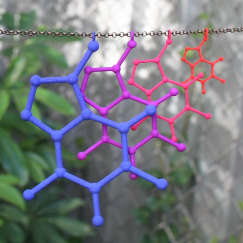 Новенькая коллекция 3D печатных молекулярных украшений от Mixee Labs