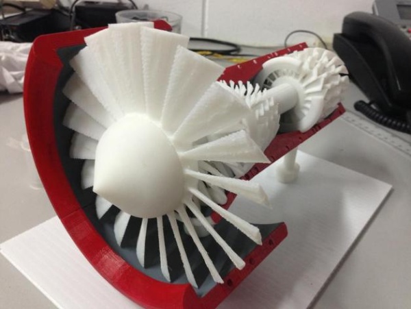 Реактивный движок изготовлен на 3D принтере (+ видео)