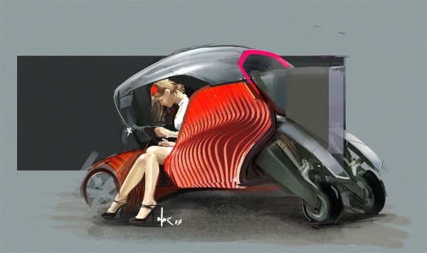 3D печатный самоорганизующийся концептуальный автомобиль выиграл Pilkington Design Award