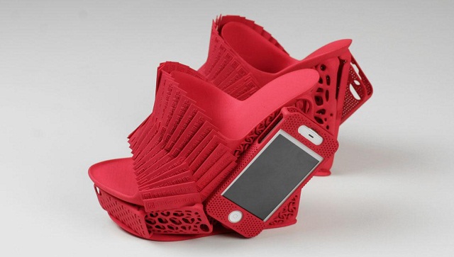 Пластмассовая 3D печатная обувь со интегрированным держателем для iPhone