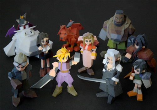 Скульптурки видеоигры Final Fantasy VII совершенно подходят для 3D печати