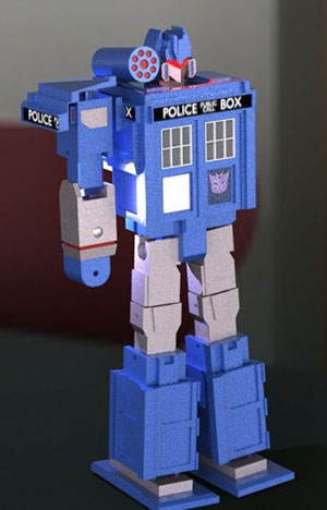 TARDIS — 3D печатный трансформер-гибрид 2-ух традиционных персонажей
