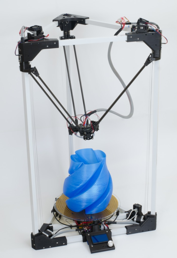 3D печать огромных моделей с дешевым дельта 3D принтером BI V2.0