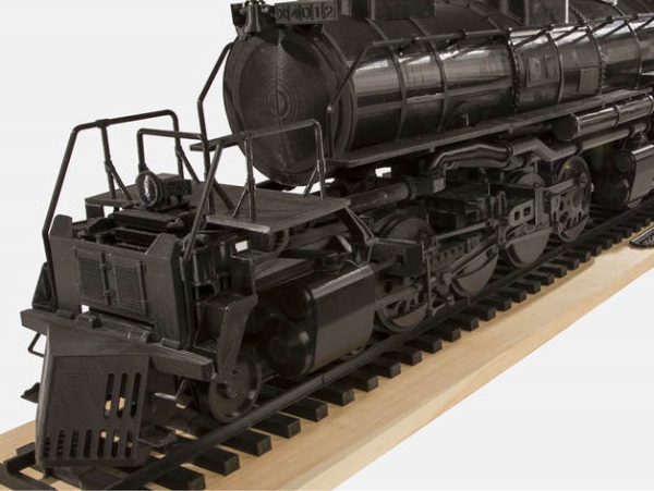 Большой 3D печатный локомотив 4-8-8-4 Big Boy воссоздали за 1000 часов