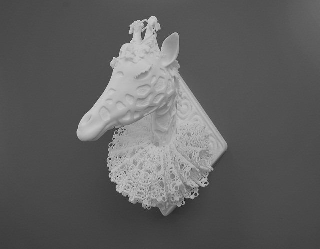 Линлин и Пьер-Ив Жак делают  статуи при помощи 3D печати