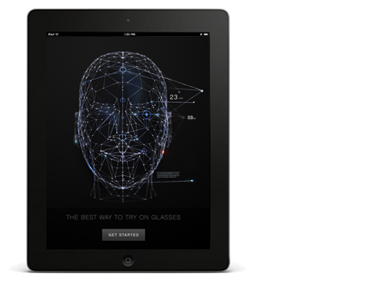 Примеряйте очки в режиме онлайн, воспользовавшись приложением 3D моделирования и iPad