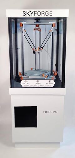 Торговый автомат со интегрированным Дельта 3D принтером уже появился в Москве