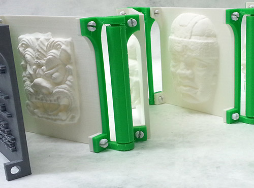 Большая 3D печатная книга-гармошка текстур и рельефов