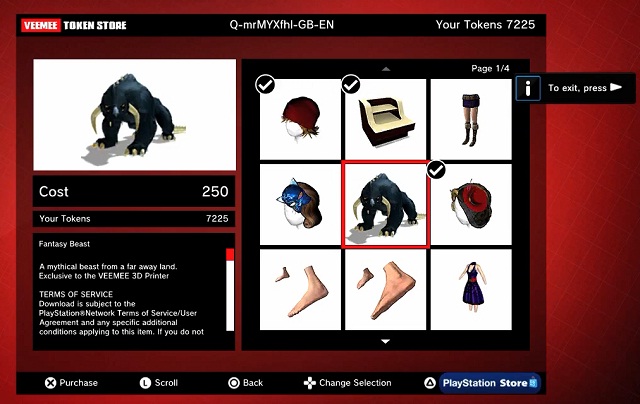 Онлайн услуги 3D печати от VEEMEE в рамках PlayStation®Home