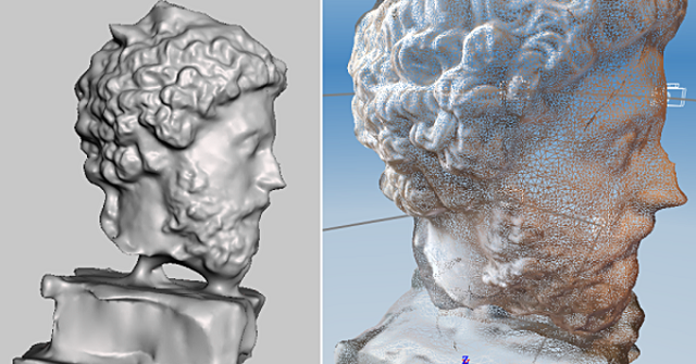 Сканирование статуи Марка Аврелия при помощи Гугл Glass