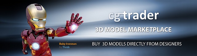 Электрический магазин 3D моделей CGTrader добрался до eBay